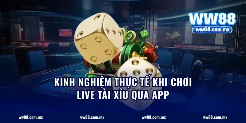 Kinh nghiệm thực tế khi chơi live tài xỉu qua app